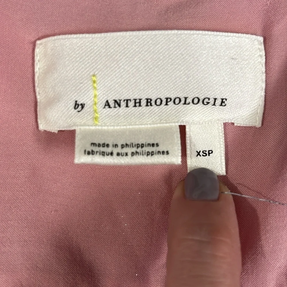 Anthropologie Jolene Jacquard Pink Mini Dress Size XSP - Picture 8 of 13